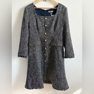Fehaute Tweed Dress Size 8 NWT